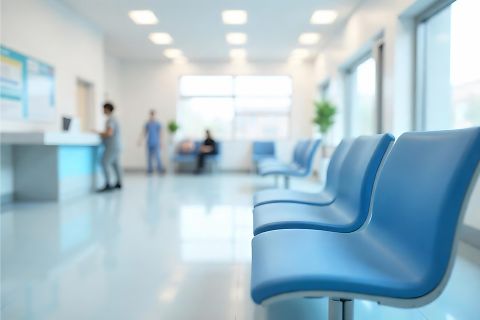 Wartebereich in Ärztezentrum